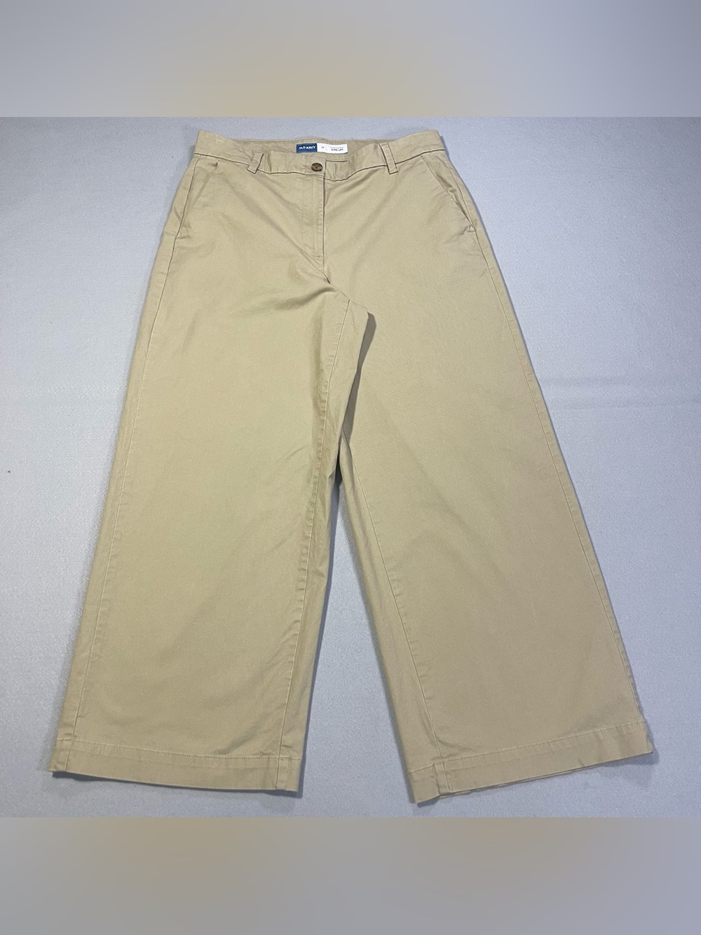 Old Navy Extra High Rise Wide Leg Khaki Pants Women’s Size 16 Beige Chinos